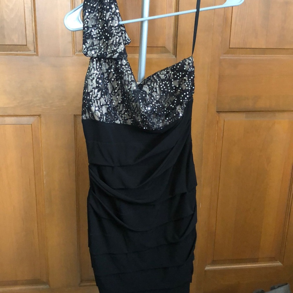 One Shoulder Body Con Dress